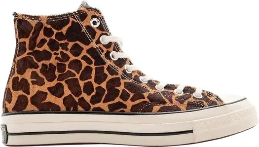 Кроссовки Converse Chuck 70 Hi Pony Hair Pack - Cheetah, коричневый