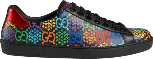 Кроссовки Gucci Ace GG Supreme Low Psychedelic, черные