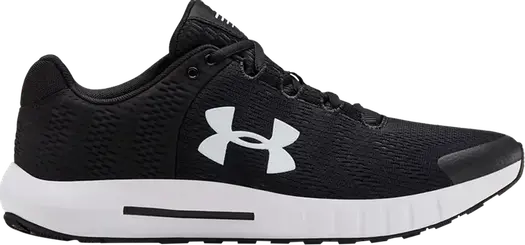 Кроссовки Under Armour Micro G Pursuit BP Black White, черный