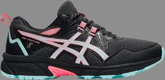 Кроссовки wmns gel venture 8 'black clear blue' Asics, черный