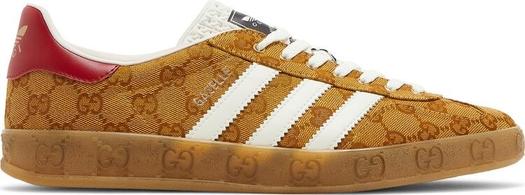 Кроссовки Adidas Adidas x Gucci Gazelle 'GG Monogram', коричневый