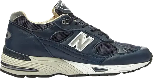 Кроссовки New Balance 991 Made in England, темно-синий/светло-зеленый