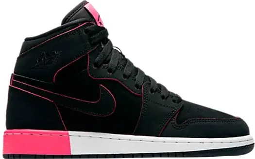 Кроссовки Air Jordan 1 Retro High GG Black Hyper Pink, черный