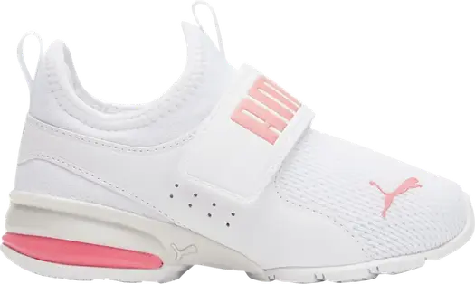 Кроссовки Puma Axelion Slip-On Little Kid White Carnation Pink, белый