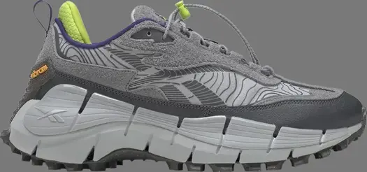 Кроссовки zig kinetica 2.5 edge 'grey lime' Reebok, серый