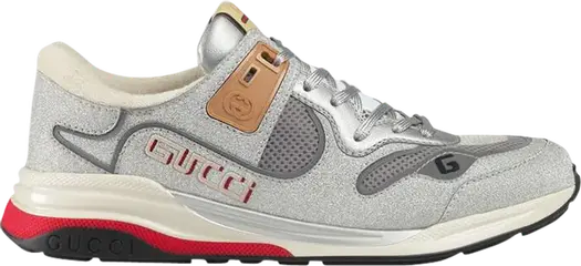Кроссовки Gucci Ultrapace Silver, серебряный