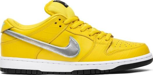 Лимитированные кроссовки Nike Diamond Supply Co. x Dunk Low Pro SB 'Canary Diamond', желтый