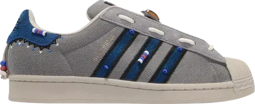 Кроссовки Adidas Street Folk x Superstar Laceless, серый