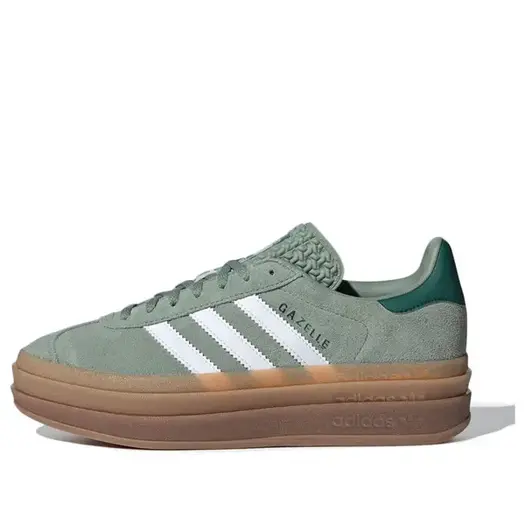 Кроссовки (WMNS) adidas Gazelle Bold 'Silver Green Gum', зеленый