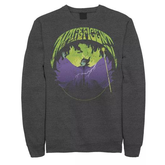 Мужской свитшот Disney Sleeping Beauty Silouhette Maleficent Rock Theme Licensed Character