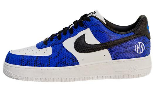 Кроссовки Nike Air Force 1 Snakeskin, белый/синий