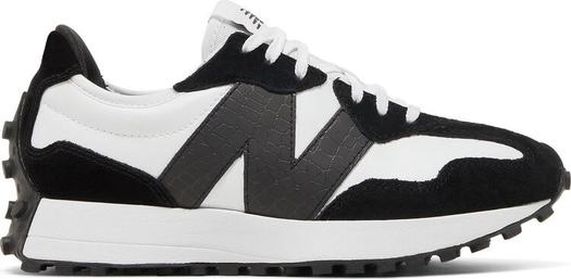 Кроссовки New Balance Wmns 327 'Black White Crocodile', черный