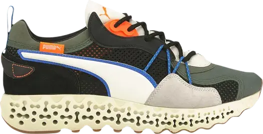 Кроссовки Puma Calibrate Restored Winterized Thyme White, зеленый