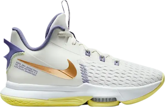Кроссовки Nike LeBron Witness 5 EP 'Summit White Metallic Bronze', белый
