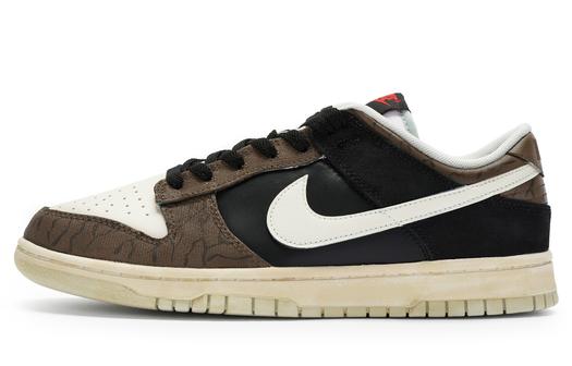 Кроссовки Nike Dunk Skateboard Shoes Men Low-Top, коричневый/черный
