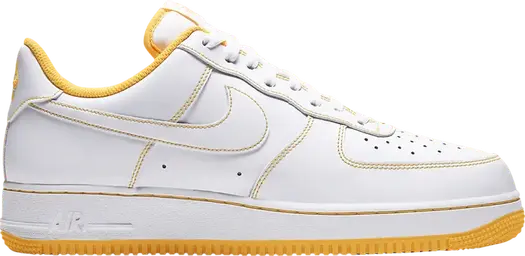 Кроссовки Nike Air Force 1 '07 'Contrast Stitch - White Laser Orange', белый