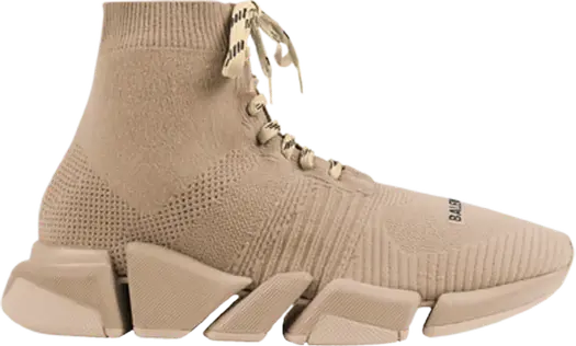 Кроссовки Balenciaga Speed 2.0 Lace-Up Sneaker, бежевые