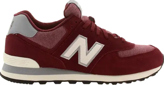 Кроссовки New Balance 574, бордовый/серый