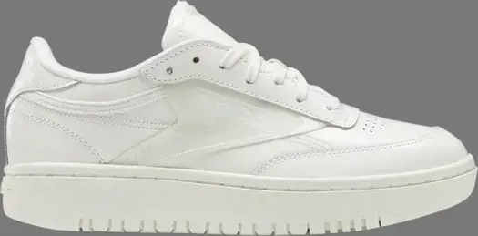 Кроссовки cardi b x wmns coated club c double 'chalk' Reebok, белый