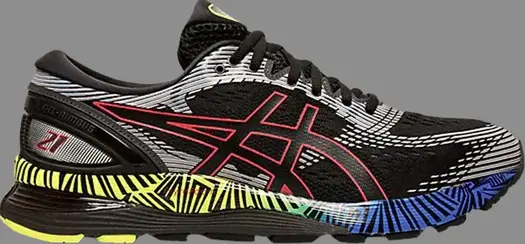 Кроссовки gel nimbus 21 'hyper flash - black' Asics, черный