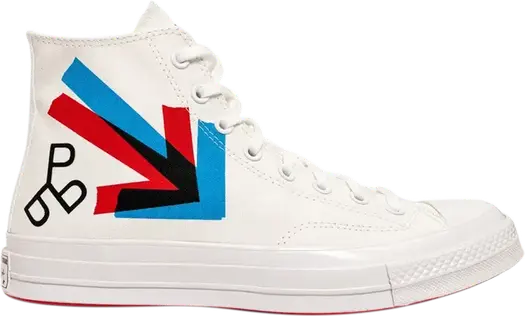 Кроссовки Converse Patta x Experimental Jetset x Chuck 70 High Patta Psychogeographic Practice, белый