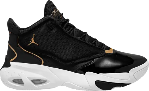 Кроссовки Jordan Max Aura 4 Black Metallic Gold, черный