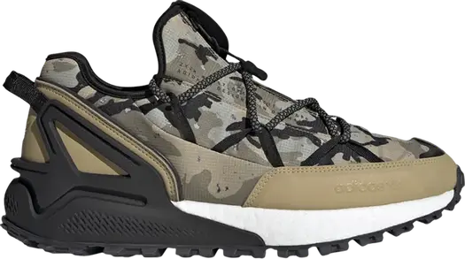 Кроссовки Adidas ZX 2K Boost Ultility GTX 'Camo', коричневый