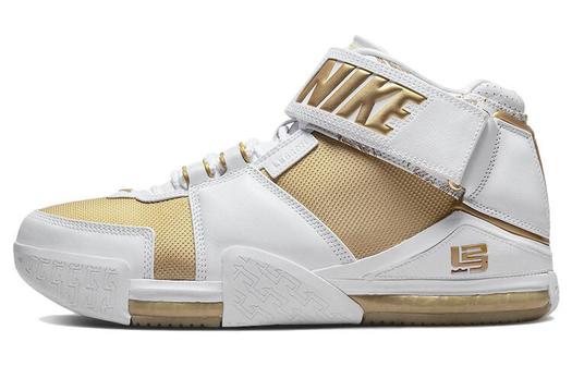Кроссовки Nike LeBron Zoom 2, белый/золотой