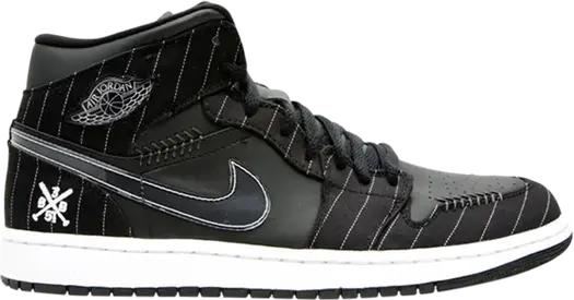Кроссовки Air Jordan 1 Retro Barons - Away, черный