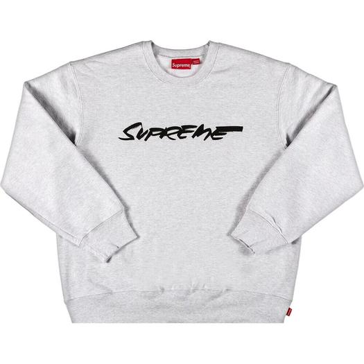 Свитшот Supreme Futura Logo Crewneck, серый