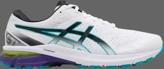 Кроссовки gt 2000 8 'white turquoise purple' Asics, белый
