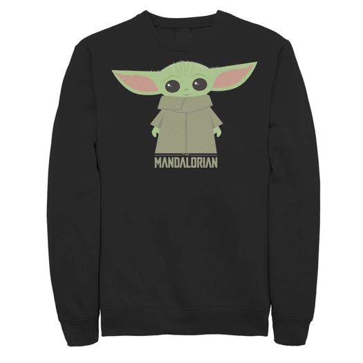 Мужской свитшот с портретом Star Wars The Mandalorian The Child Licensed Character