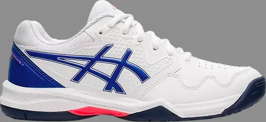 Кроссовки wmns gel dedicate 7 'white lapis lazuli blue' Asics, белый