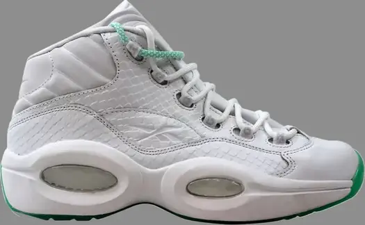 Кроссовки question mid ee 'mint glow' Reebok, зеленый