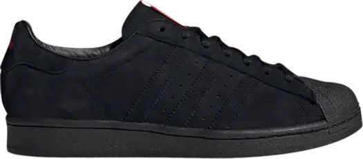 Кроссовки Adidas Thrasher x Superstar ADV 'Black Scarlet', черный