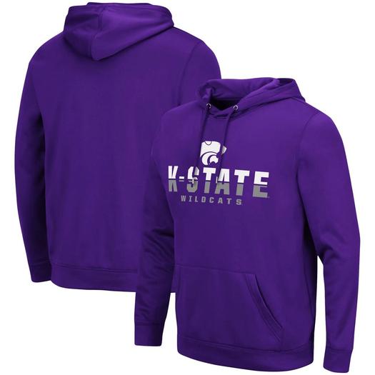 Мужской фиолетовый пуловер с капюшоном Kansas State Wildcats Lantern Colosseum