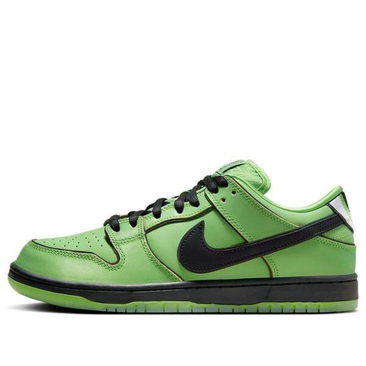 Кроссовки Nike x The Powerpuff Girls SB Dunk Low Prox QS 'Buttercup', зеленый