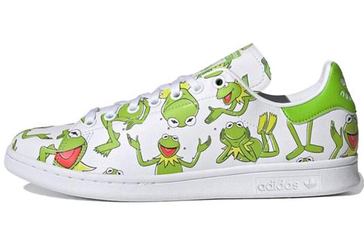 Adidas Stan Smith Кермит с принтом лягушки