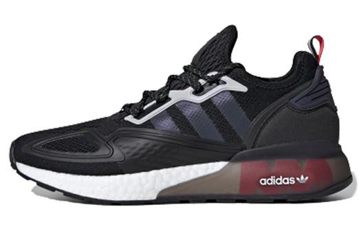 Кроссовки Adidas Originals Zx 2K Boost Black Iridescent Shock Red