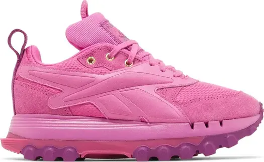 Кроссовки cardi b x wmns classic leather v2 'ultraberry aubergine' Reebok, фиолетовый