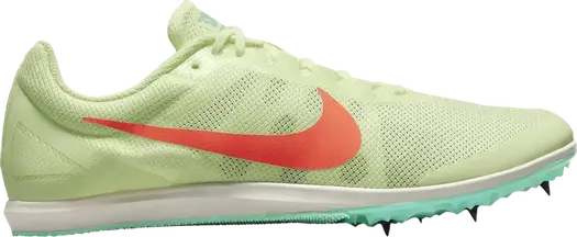 Кроссовки Nike Zoom Rival D 10 'Barely Volt Hyper Orange', зеленый