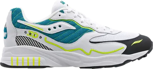 Кроссовки Saucony 3D Grid Hurricane White Green, белый