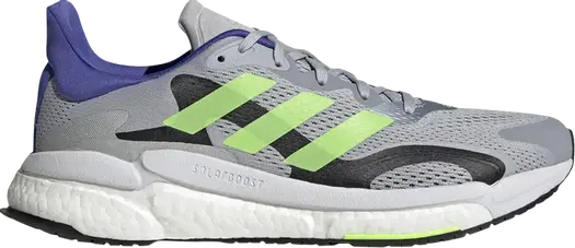 Кроссовки Adidas Solar Boost 3 'Halo Silver Signal Green', серый