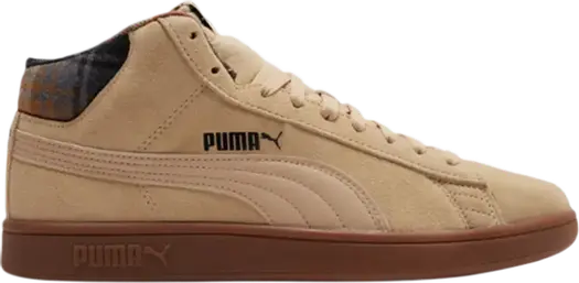 Кроссовки Puma Smash v2 Mid WTR Plaid - Black, черный