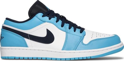 Кроссовки Air Jordan 1 Low UNC, синий