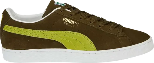 Кроссовки Puma Suede Classic 21 Deep Olive Tart Apple, зеленый