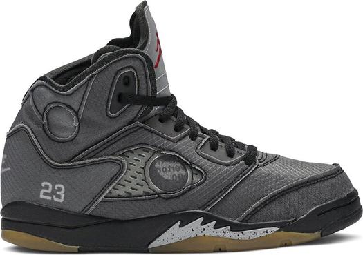 Кроссовки Off-White x Air Jordan 5 Retro SP PS Muslin, черный