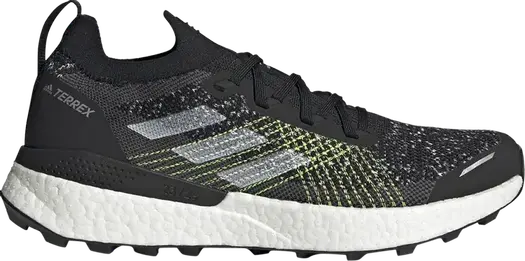 Кроссовки Adidas Terrex Two Ultra Primeblue 'Black Solar Yellow', черный
