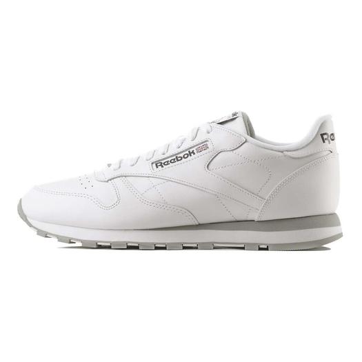 Кроссовки Reebok Classic Leather Low-cut, белый/серый