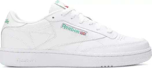 Кроссовки club c 85 'white green' Reebok, белый